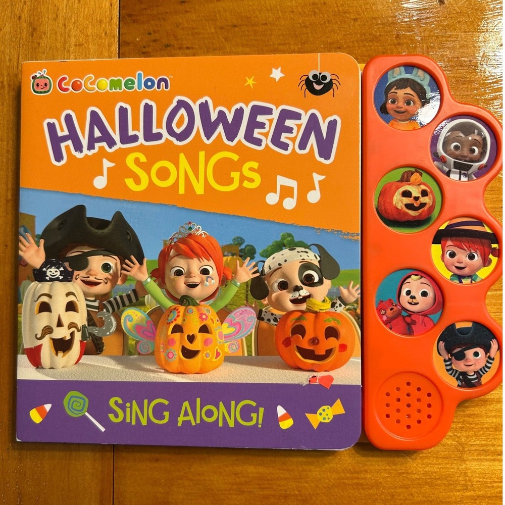 Cocomelon Halloween Songs Sing Along Sound Board Book Cottage Door Press 6 Songs